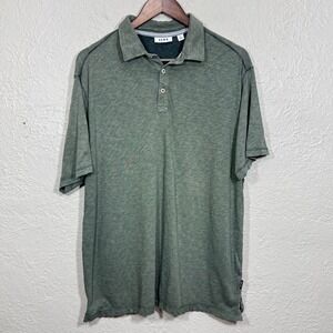 Dillards Rowm Polo Shirt XL Organic Cotton Olive Army‎ Green Minimalist Preppy